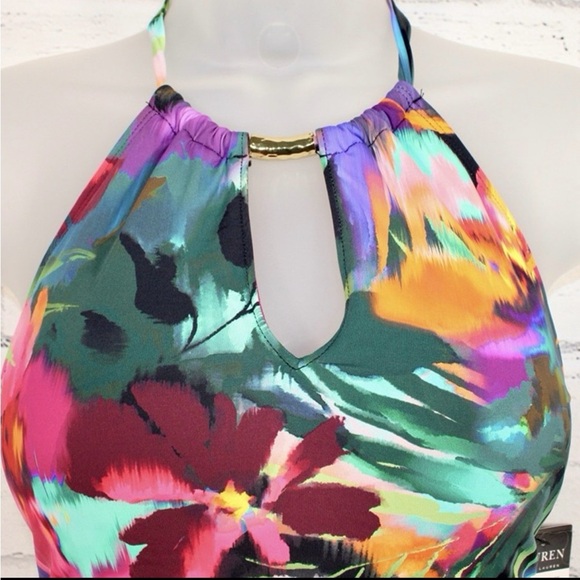 NWT Lauren Ralph Lauren
Women's High-Neck Halter Tankini size 8 - Picture 11 of 11